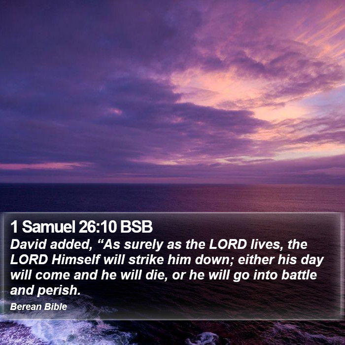 1 Samuel 26:10 BSB Bible Study