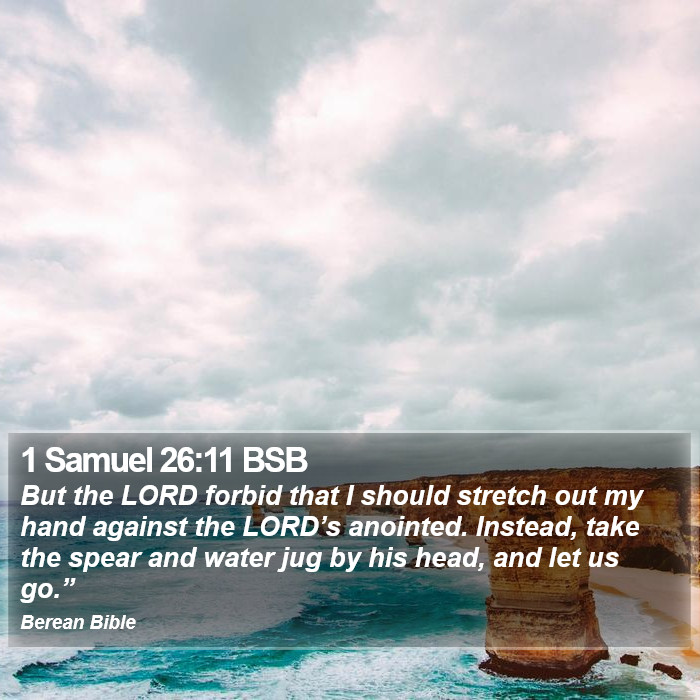 1 Samuel 26:11 BSB Bible Study