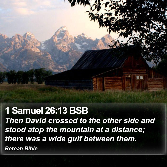 1 Samuel 26:13 BSB Bible Study