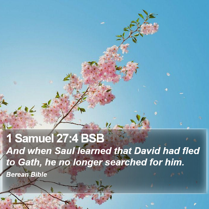 1 Samuel 27:4 BSB Bible Study