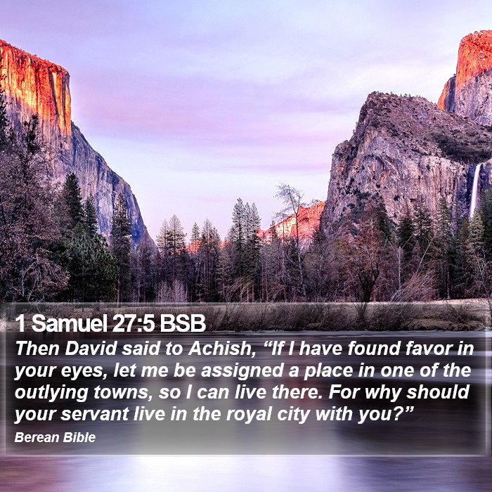 1 Samuel 27:5 BSB Bible Study