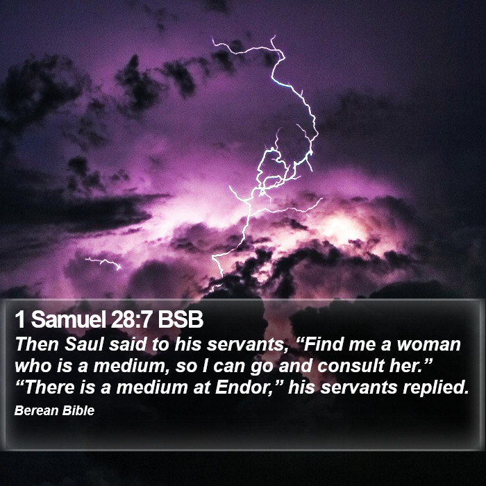 1 Samuel 28:7 BSB Bible Study