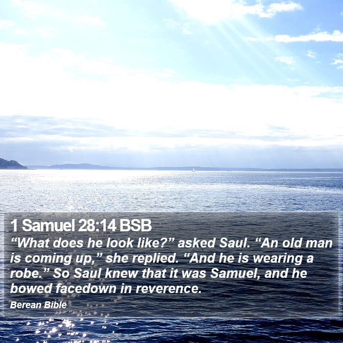 1 Samuel 28:14 BSB Bible Study