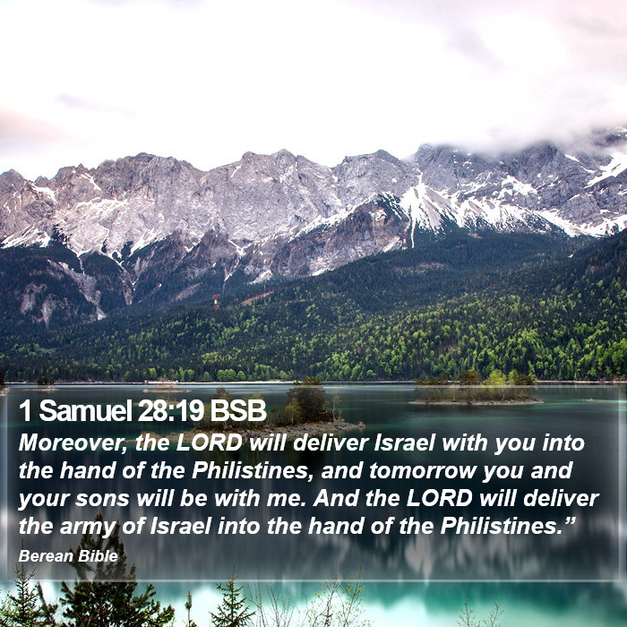 1 Samuel 28:19 BSB Bible Study