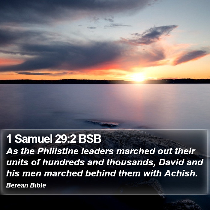 1 Samuel 29:2 BSB Bible Study