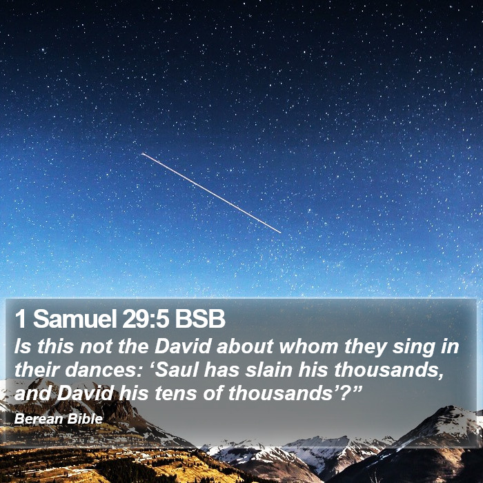 1 Samuel 29:5 BSB Bible Study