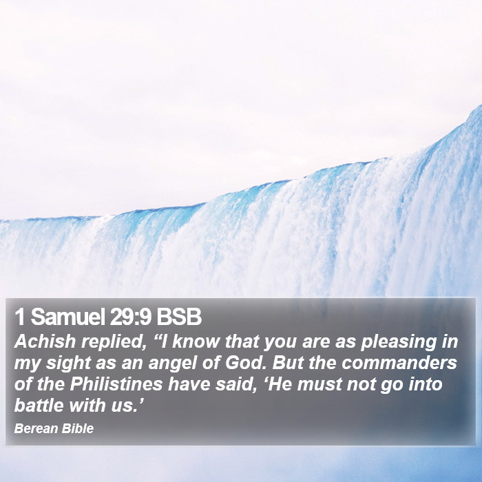 1 Samuel 29:9 BSB Bible Study