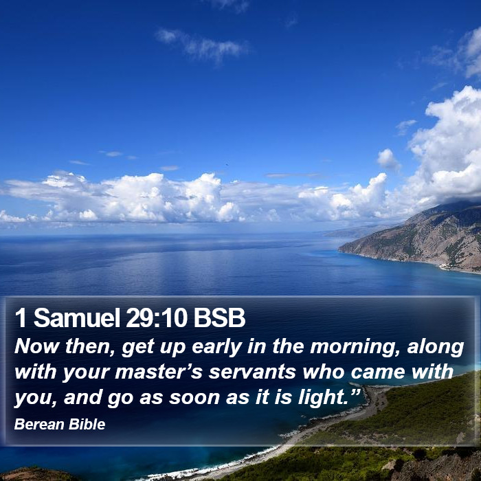 1 Samuel 29:10 BSB Bible Study