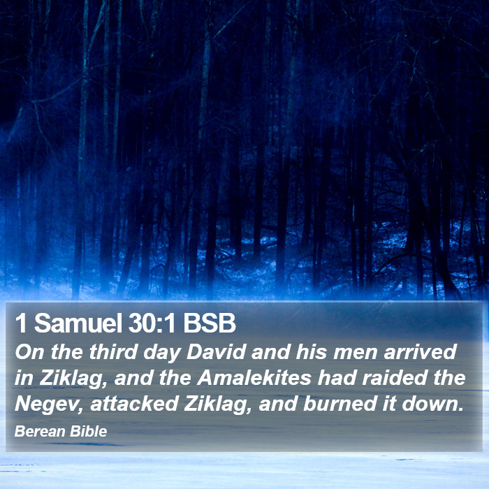 1 Samuel 30:1 BSB Bible Study