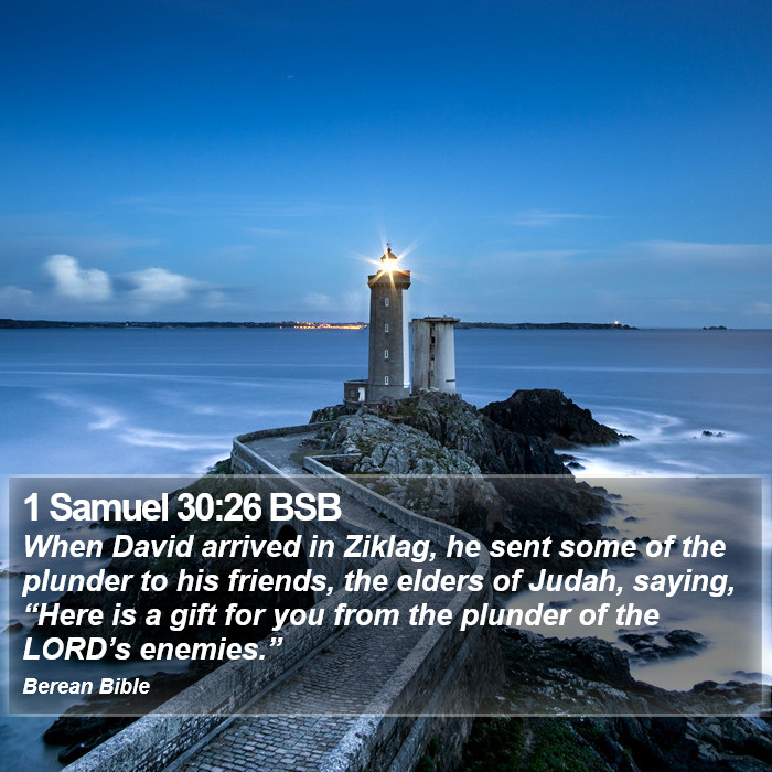 1 Samuel 30:26 BSB Bible Study