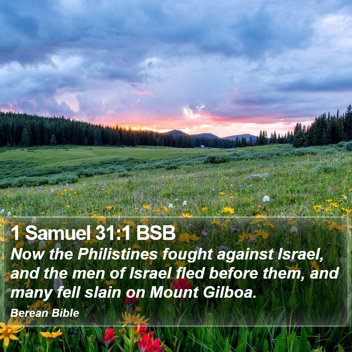 1 Samuel 31:1 BSB Bible Study