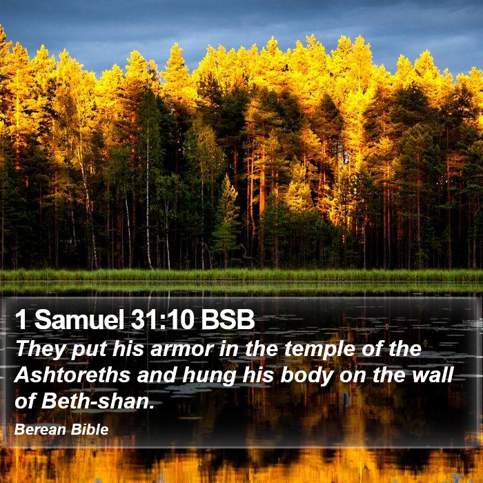 1 Samuel 31:10 BSB Bible Study