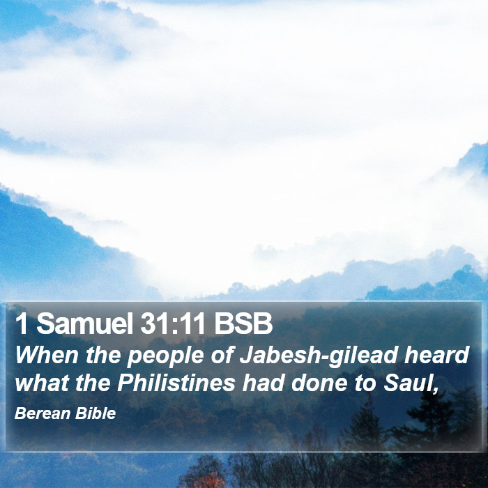 1 Samuel 31:11 BSB Bible Study