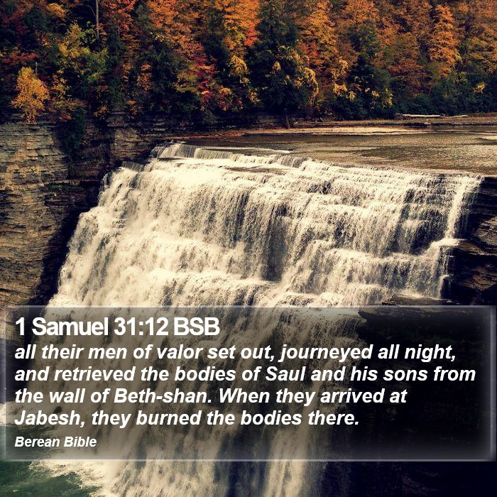 1 Samuel 31:12 BSB Bible Study