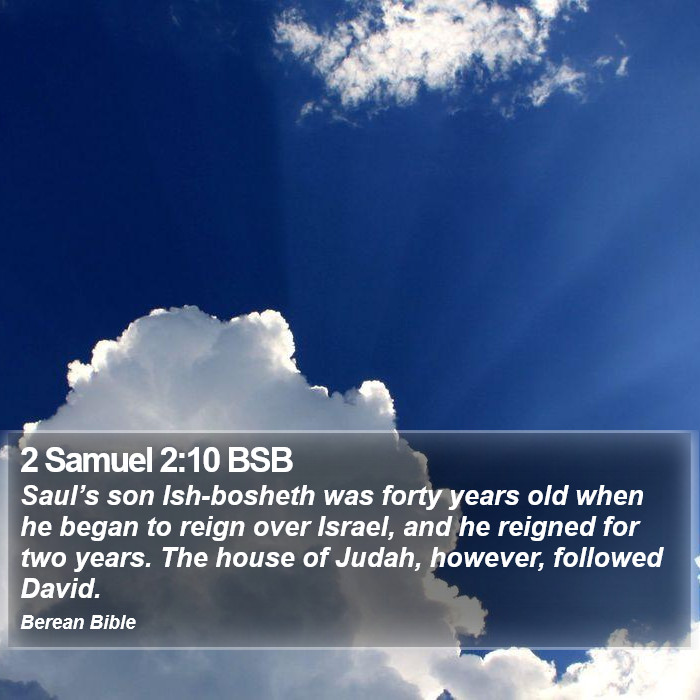 2 Samuel 2:10 BSB Bible Study