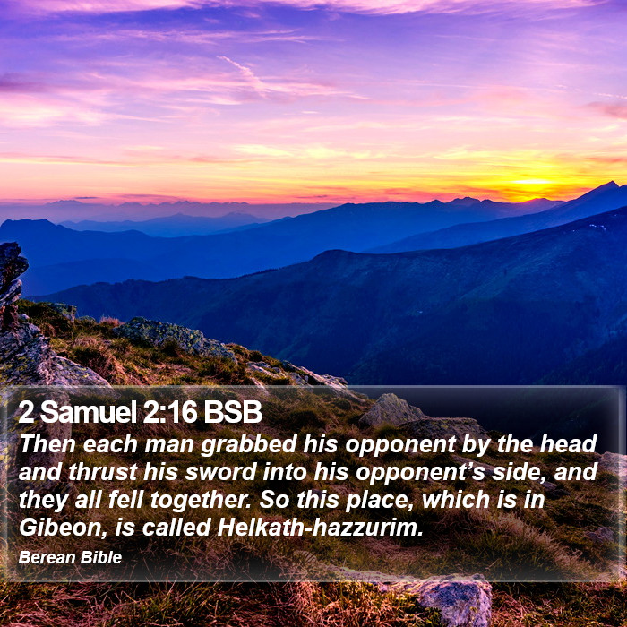 2 Samuel 2:16 BSB Bible Study