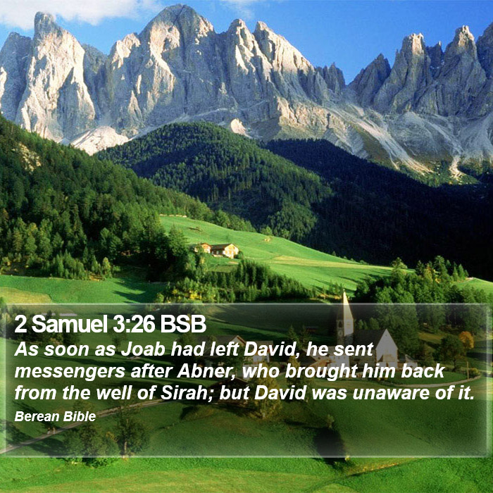 2 Samuel 3:26 BSB Bible Study