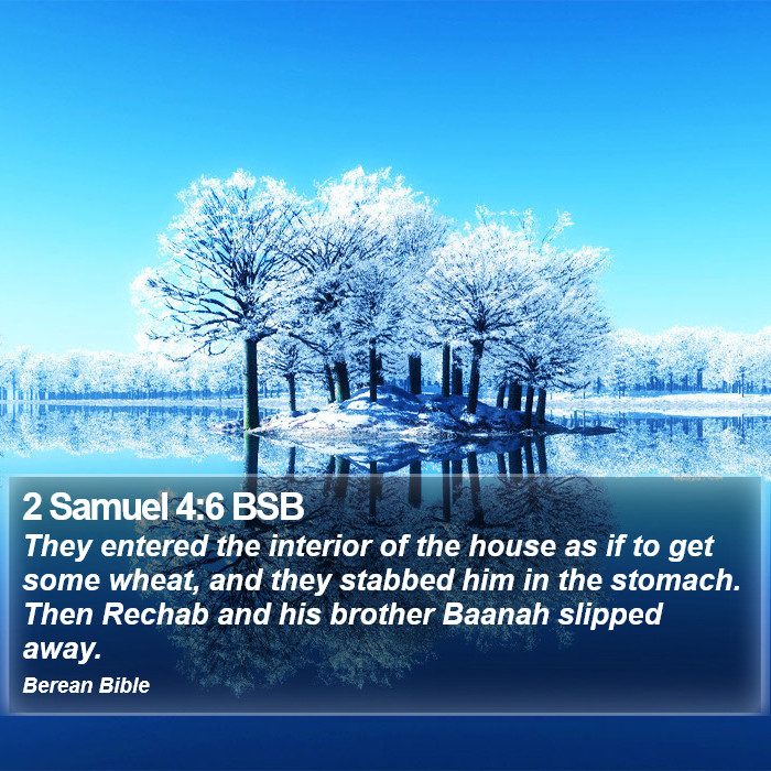 2 Samuel 4:6 BSB Bible Study