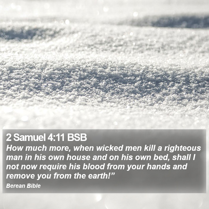 2 Samuel 4:11 BSB Bible Study