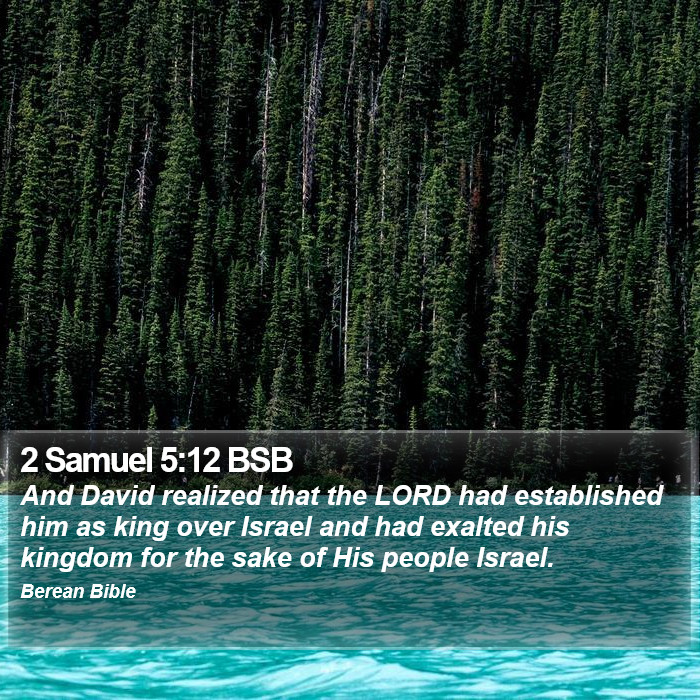 2 Samuel 5:12 BSB Bible Study