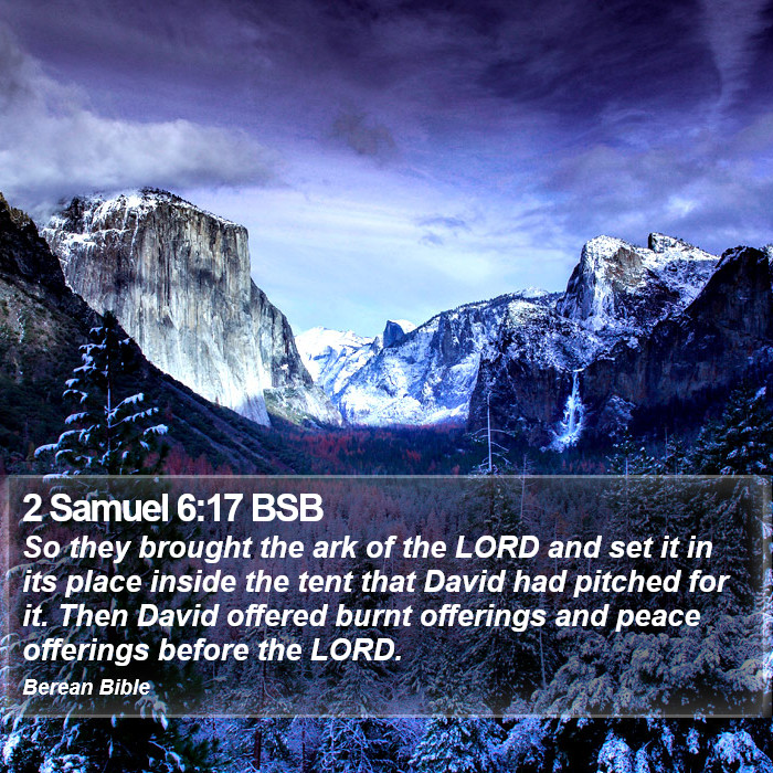 2 Samuel 6:17 BSB Bible Study