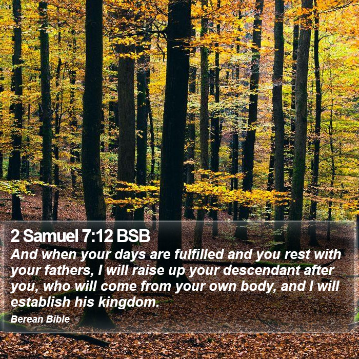 2 Samuel 7:12 BSB Bible Study