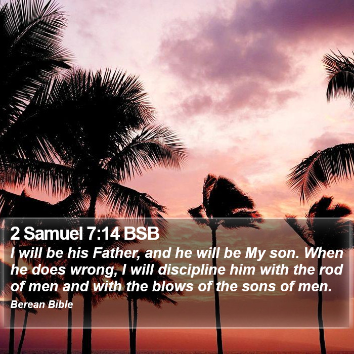 2 Samuel 7:14 BSB Bible Study