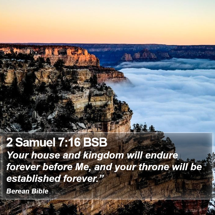 2 Samuel 7:16 BSB Bible Study