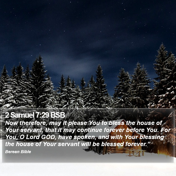 2 Samuel 7:29 BSB Bible Study