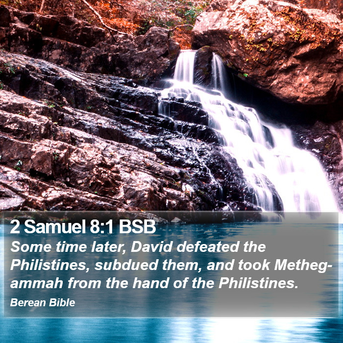 2 Samuel 8:1 BSB Bible Study