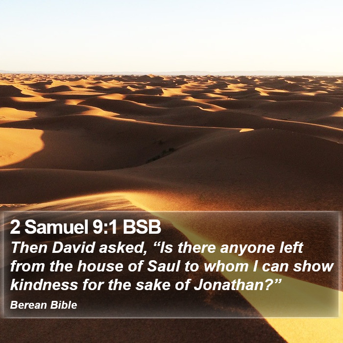 2 Samuel 9:1 BSB Bible Study