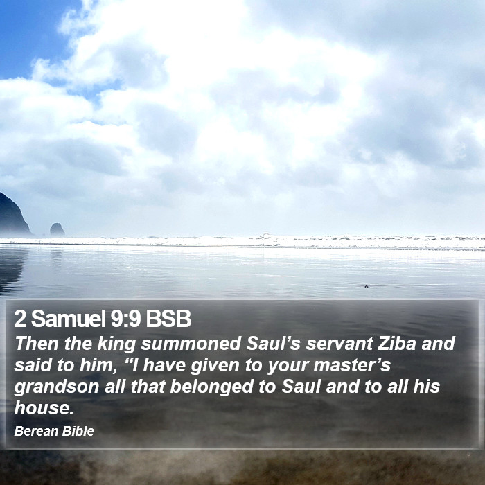 2 Samuel 9:9 BSB Bible Study