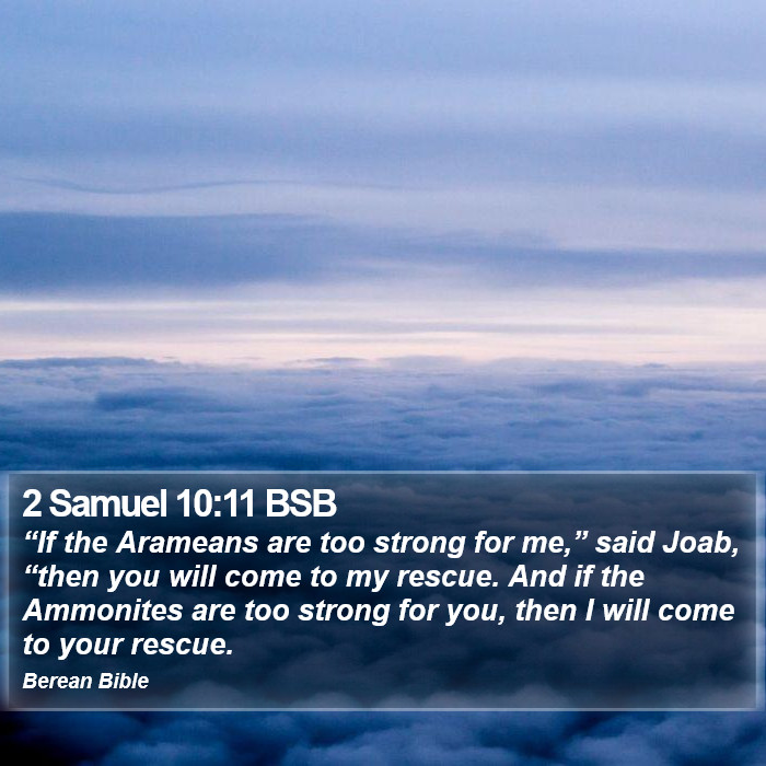 2 Samuel 10:11 BSB Bible Study