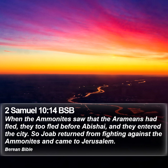 2 Samuel 10:14 BSB Bible Study