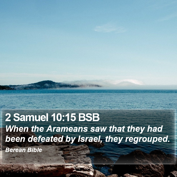 2 Samuel 10:15 BSB Bible Study