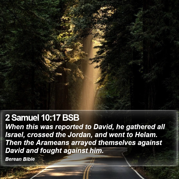 2 Samuel 10:17 BSB Bible Study