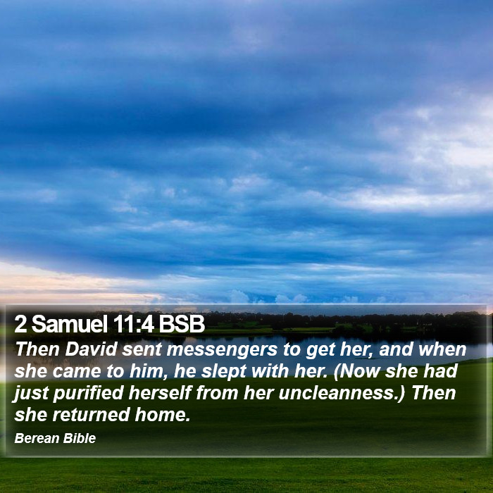 2 Samuel 11:4 BSB Bible Study