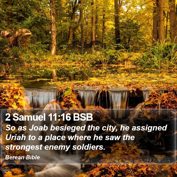 2 Samuel 11:16 BSB Bible Study