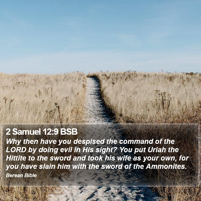 2 Samuel 12:9 BSB Bible Study