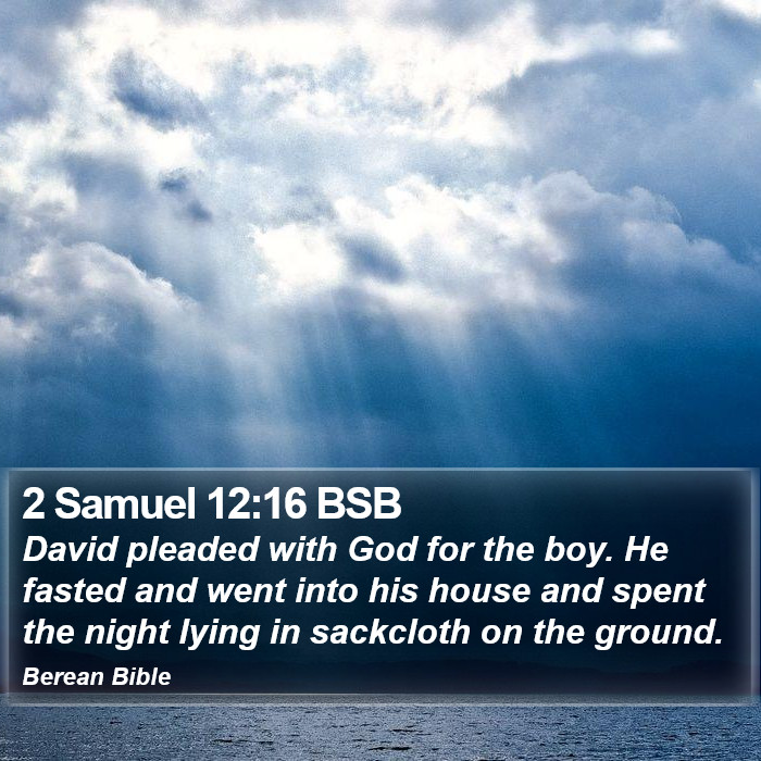 2 Samuel 12:16 BSB Bible Study