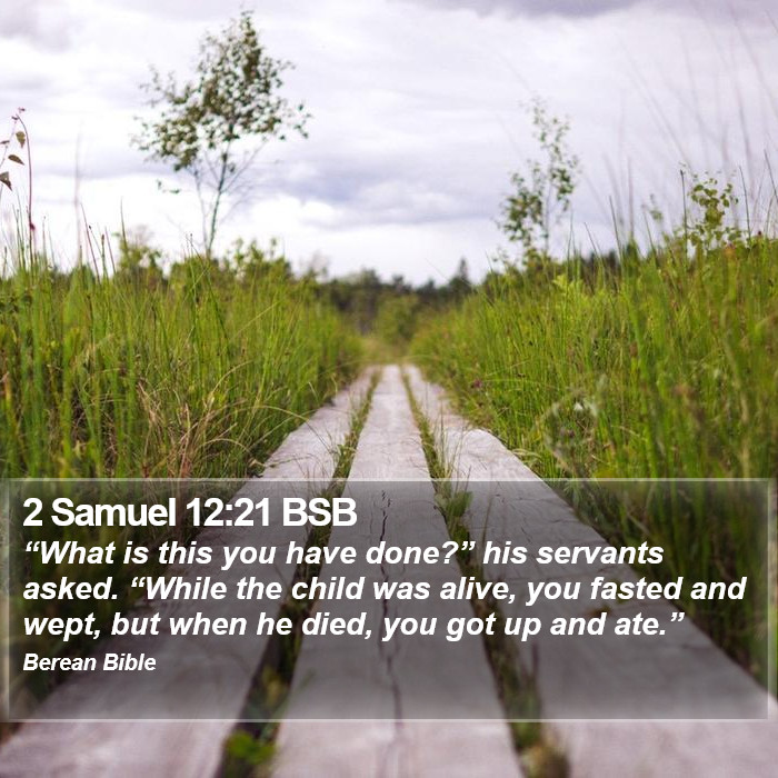 2 Samuel 12:21 BSB Bible Study