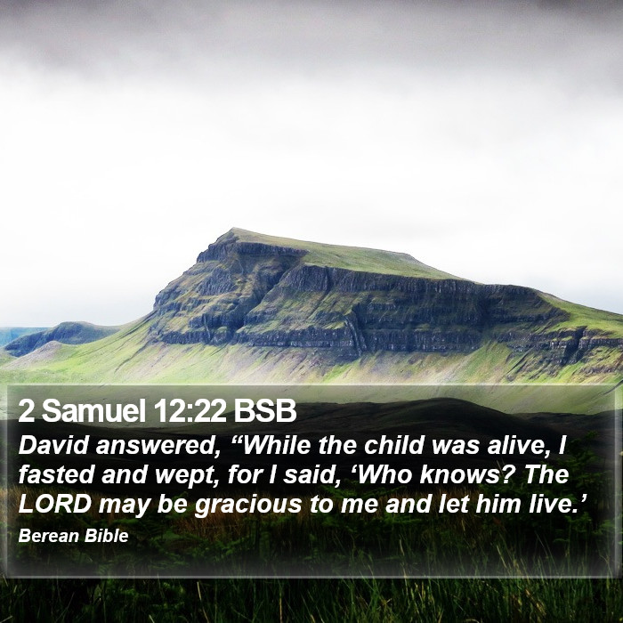 2 Samuel 12:22 BSB Bible Study