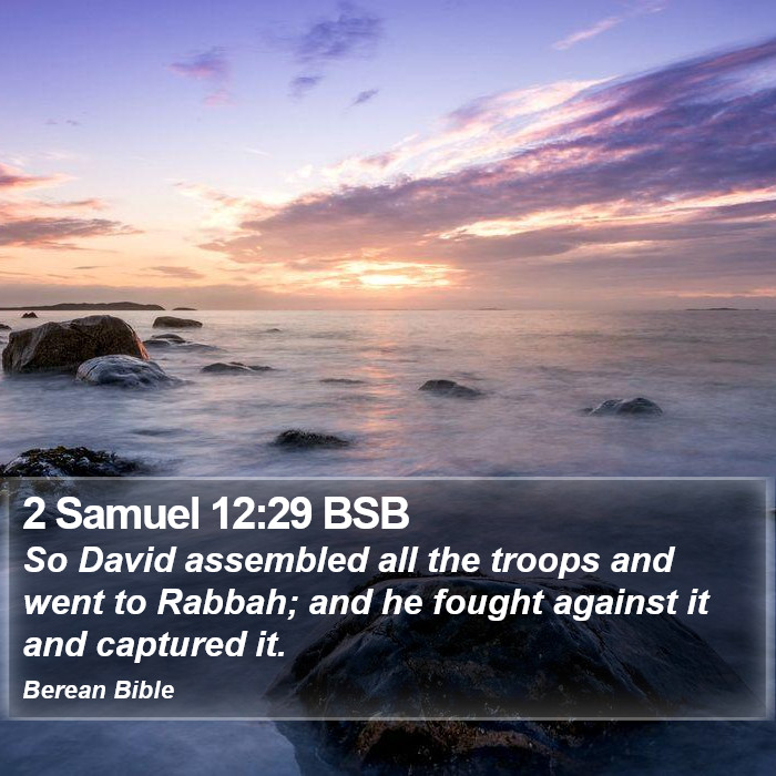 2 Samuel 12:29 BSB Bible Study