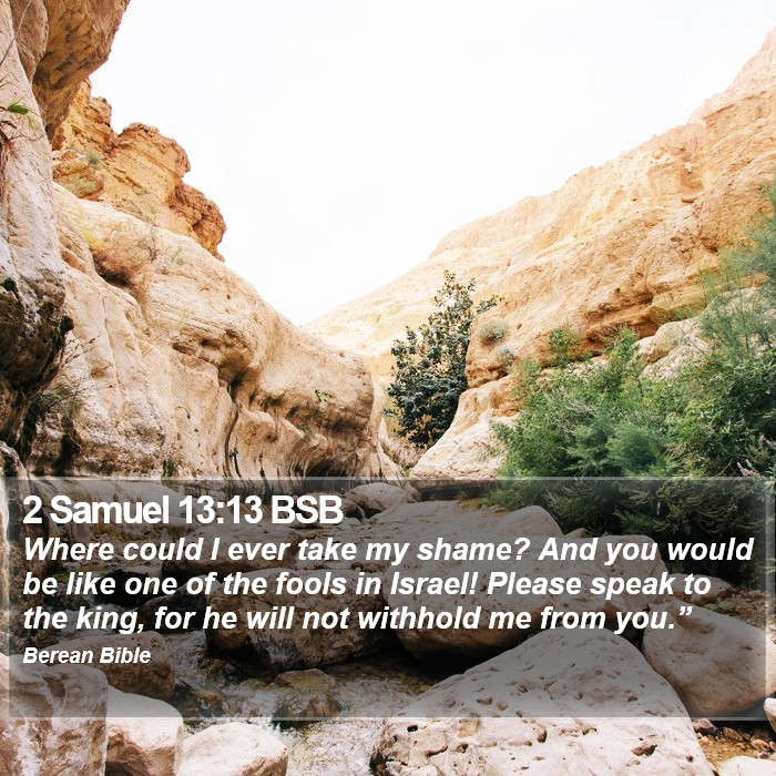 2 Samuel 13:13 BSB Bible Study