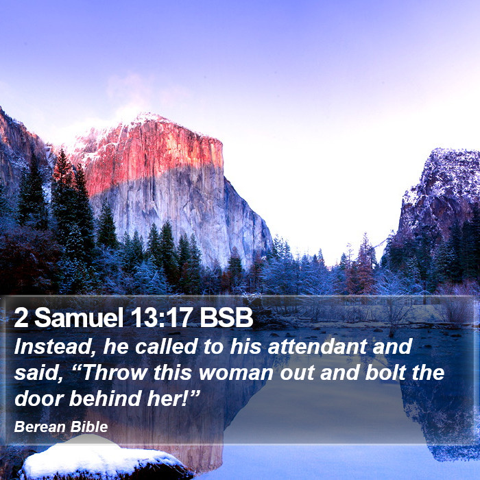 2 Samuel 13:17 BSB Bible Study