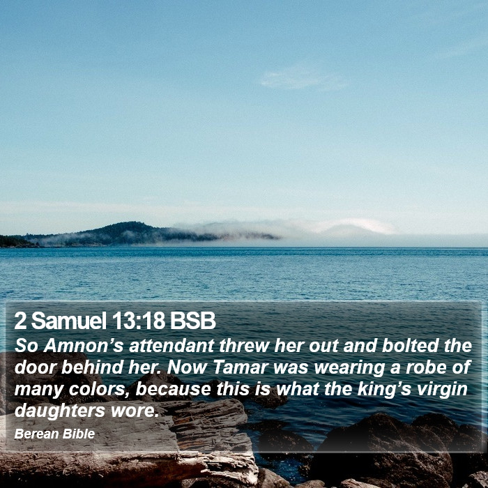 2 Samuel 13:18 BSB Bible Study