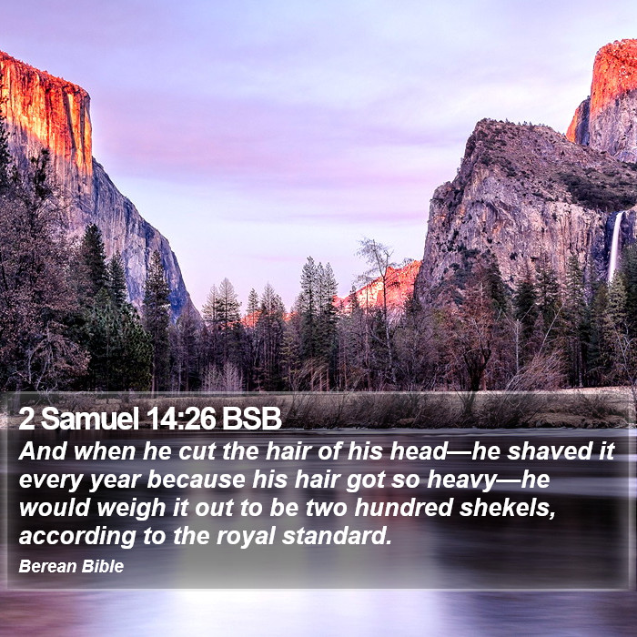 2 Samuel 14:26 BSB Bible Study