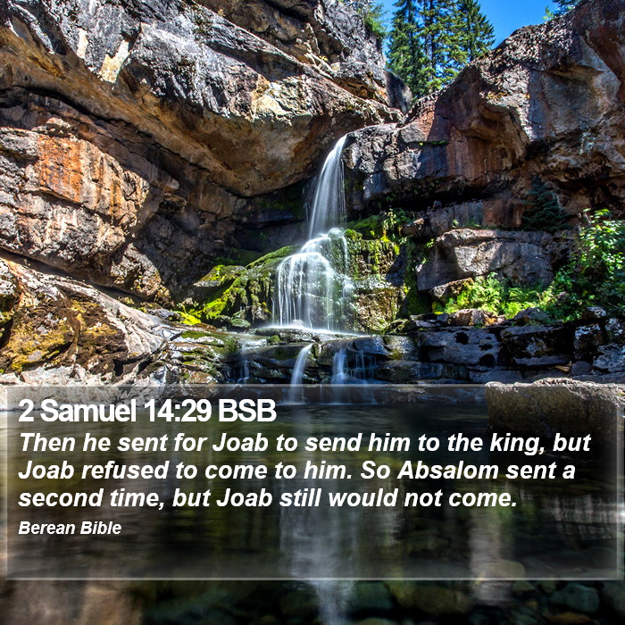 2 Samuel 14:29 BSB Bible Study