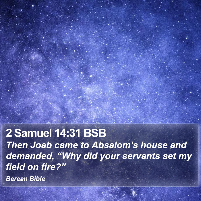 2 Samuel 14:31 BSB Bible Study