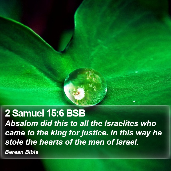 2 Samuel 15:6 BSB Bible Study